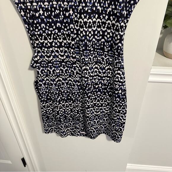 Nicole Miller Black Printed Mini Dress Medium - Picture 4 of 7